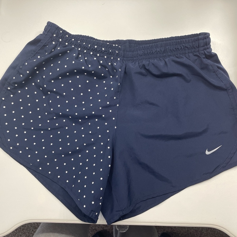 blue Nike dri- fit shorts